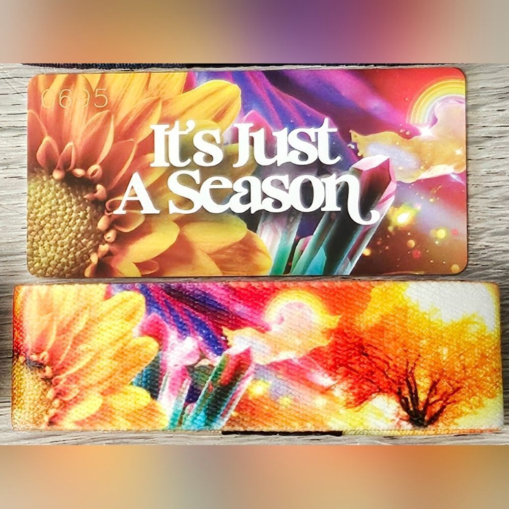 ZOX "IT'S JUST A SEASON" #695 LUMI artist sunflower collectible med wristband